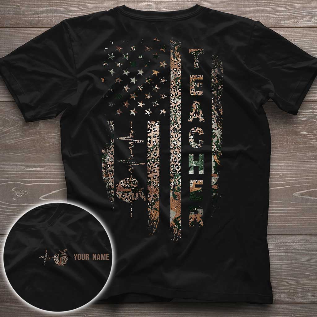 Teach Love Inspire - Personalized Independence Day Teacher T-shirt and Hoodie