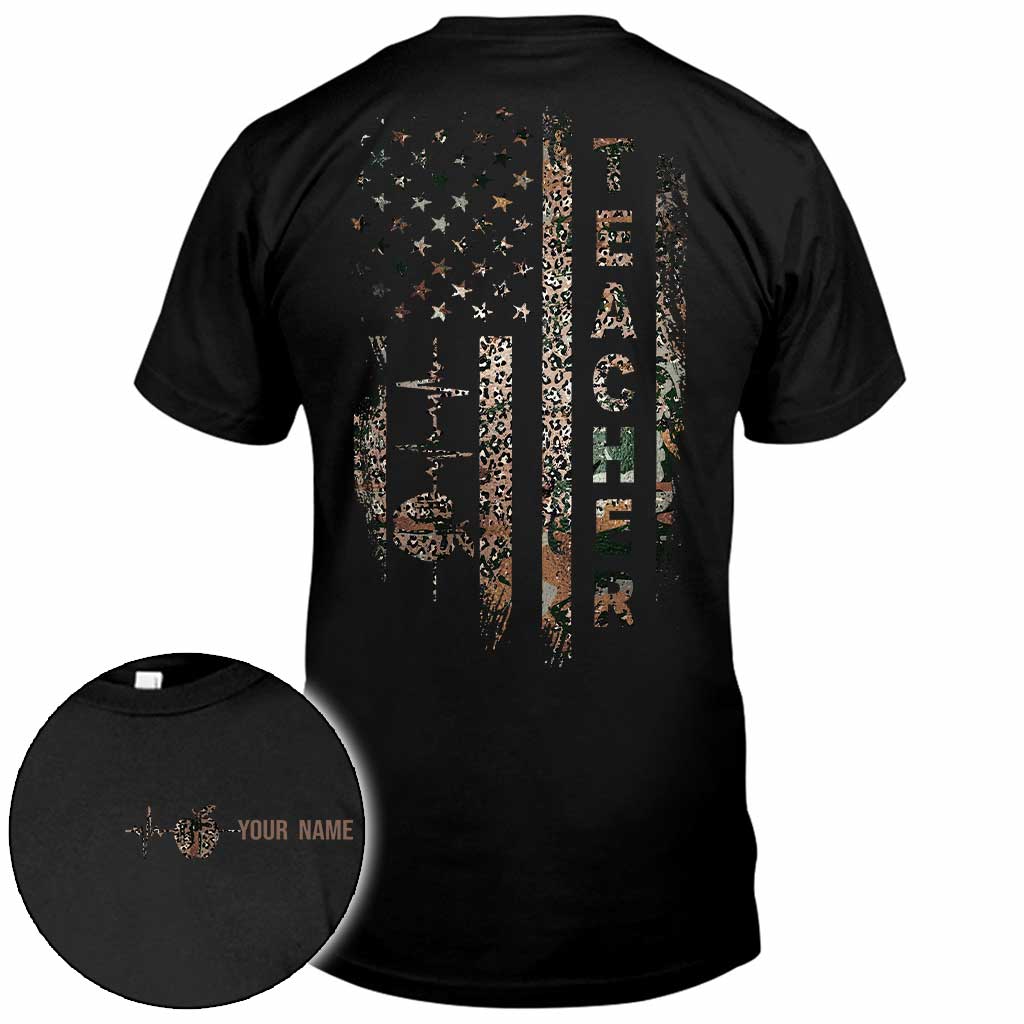 Teach Love Inspire - Personalized Independence Day Teacher T-shirt and Hoodie