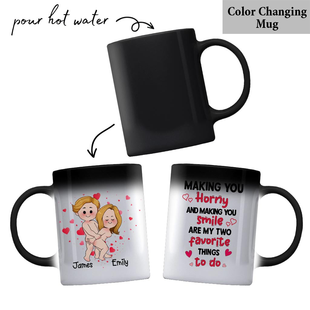Making You Smile - Personalized Couple Mug