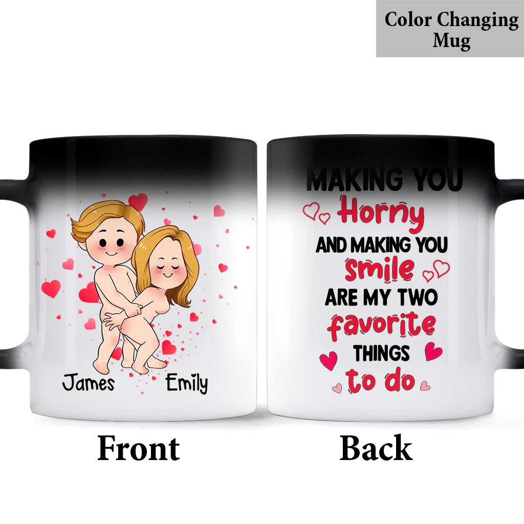 Making You Smile - Personalized Couple Mug