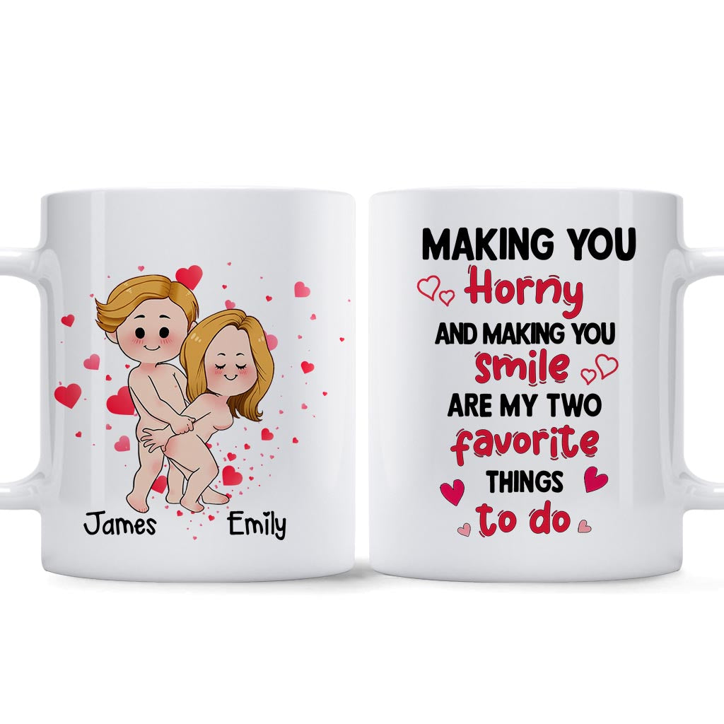 Making You Smile - Personalized Couple Mug