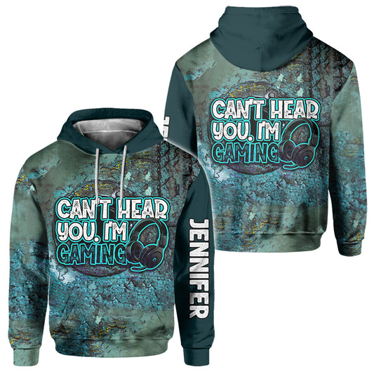 Can't Hear You I'm Gaming - Personalized Video Game All Over Shirt