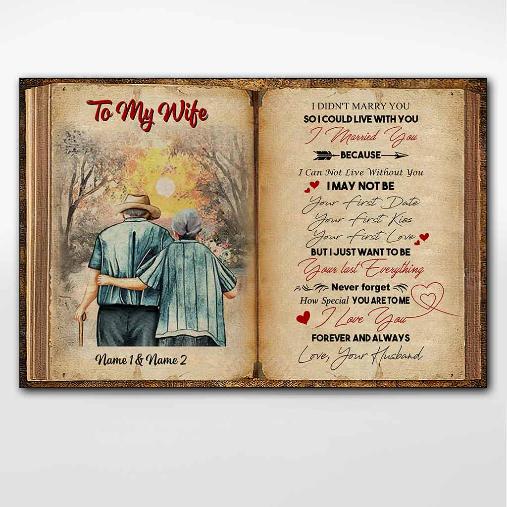 To My Husband I Love You - Personalized Couple Poster