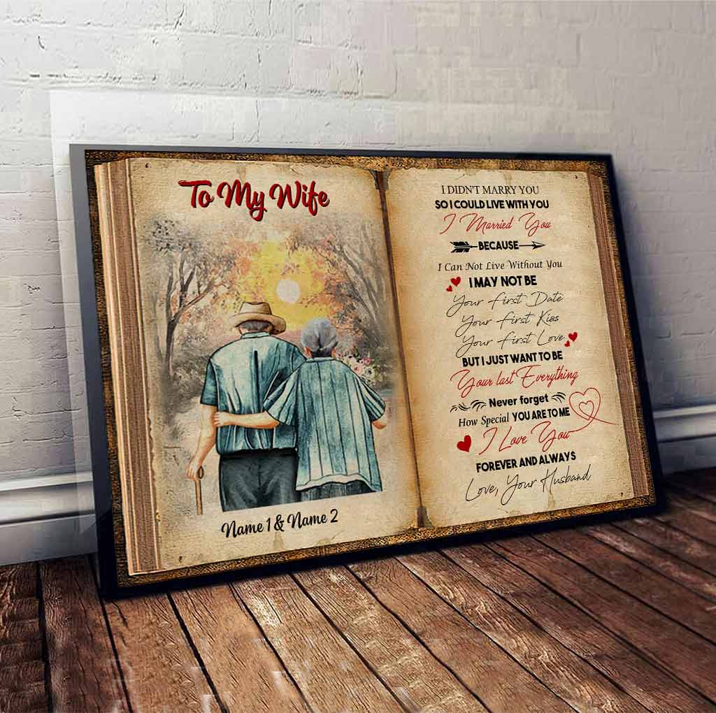 To My Husband I Love You - Personalized Couple Poster