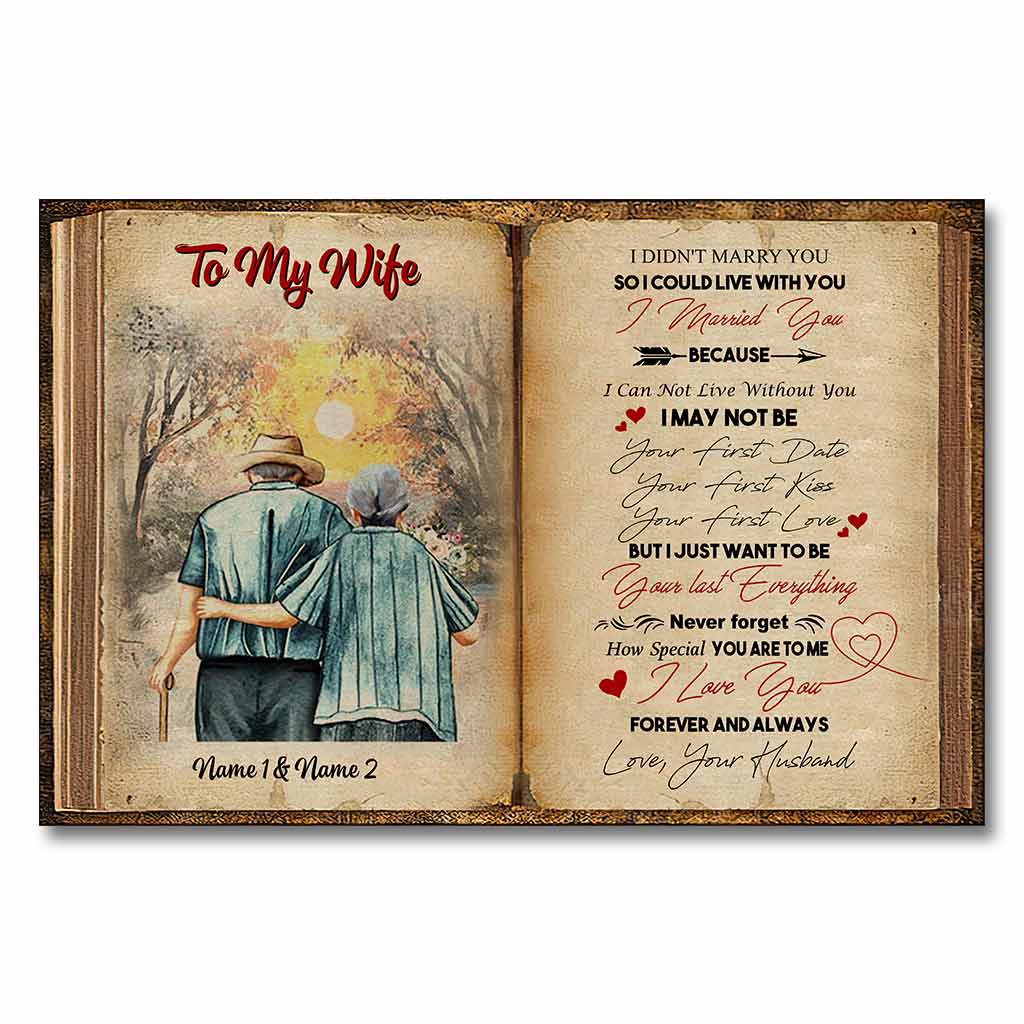 To My Husband I Love You - Personalized Couple Poster