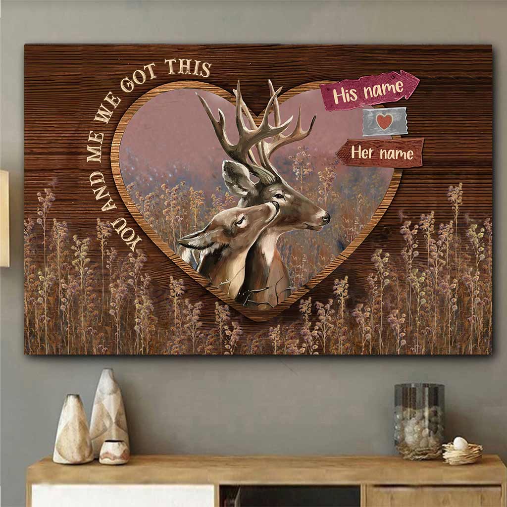 Toi et moi, on gère ! - Affiche de chasse personnalisée pour couples