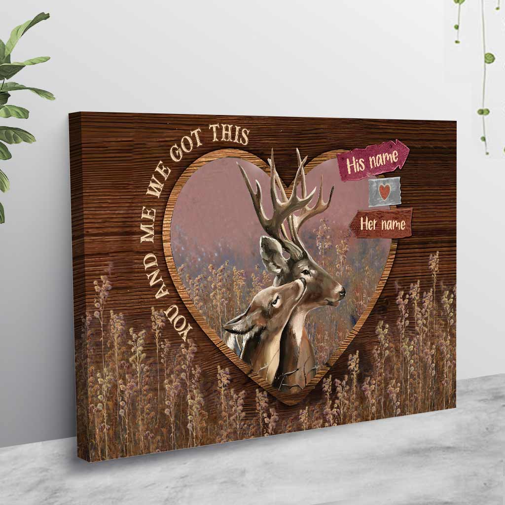 Toi et moi, on gère ! - Affiche de chasse personnalisée pour couples