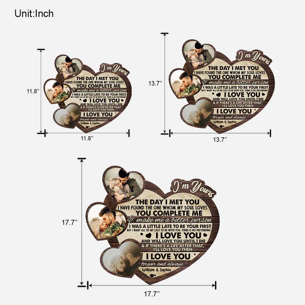 I'm Yours - Personalized Couple Wood Sign