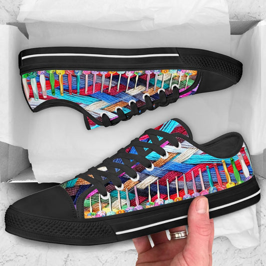 Colorful Crochet Low Top Shoes