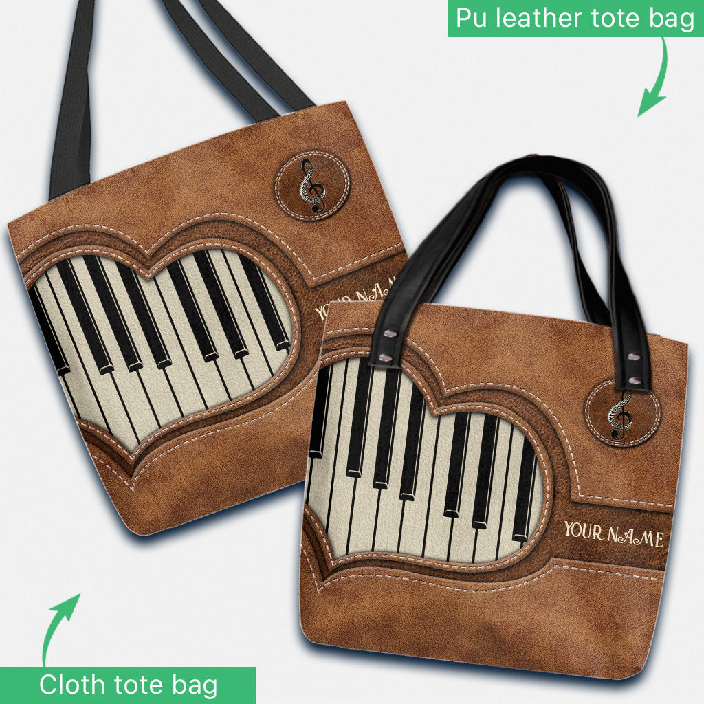Piano Personalized Tote Bag