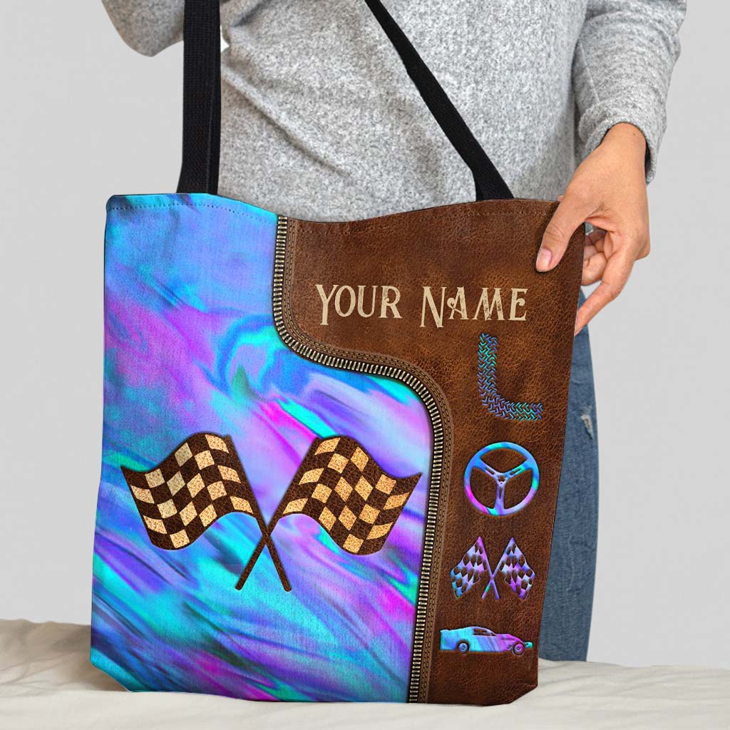 Love Racing Personalized Tote Bag