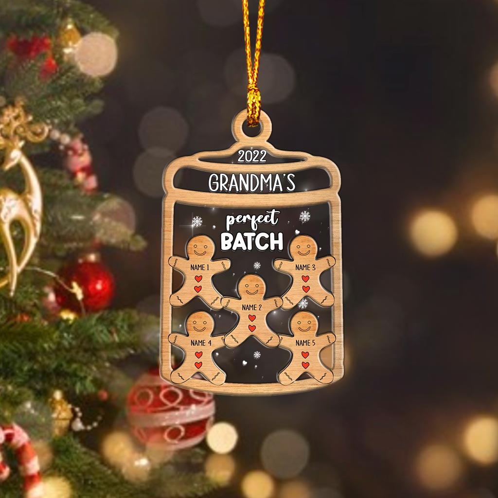 Grandma’s Perfect Batch - Personalized Christmas Grandma Layers Mix Ornament