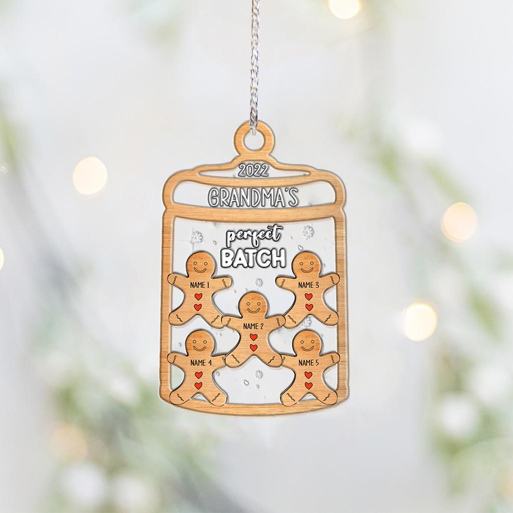 Grandma’s Perfect Batch - Personalized Christmas Grandma Layers Mix Ornament