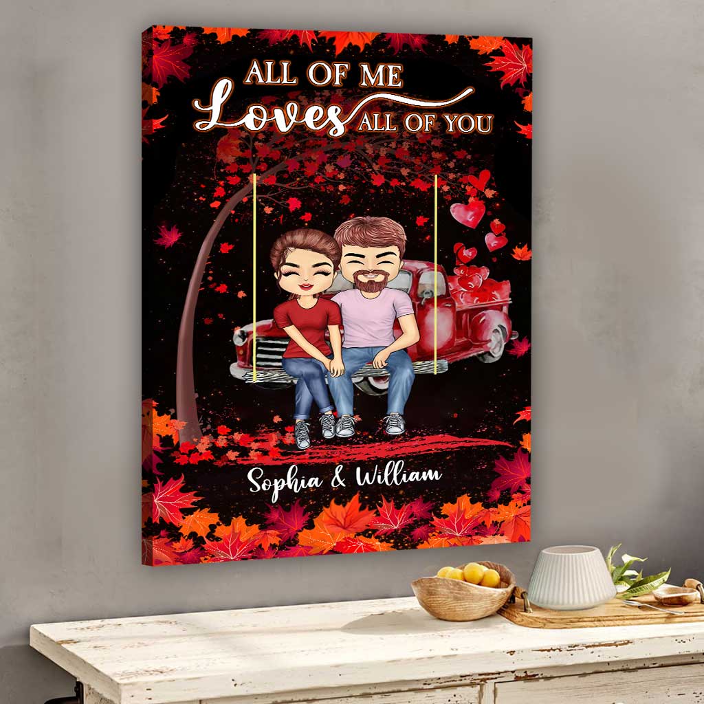 God Blessed The Broken Road - Personalized Couple Canvas And Poster