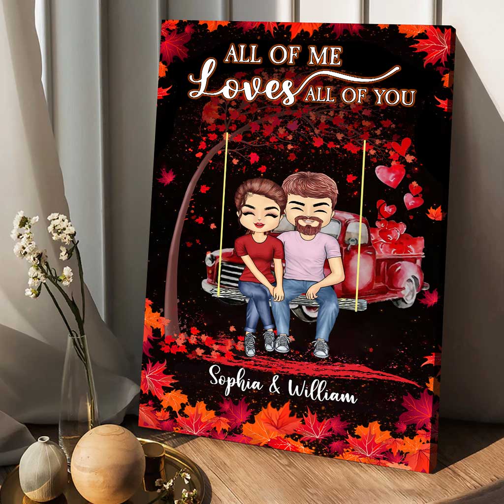 God Blessed The Broken Road - Personalized Couple Canvas And Poster