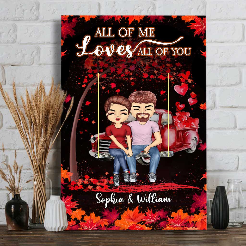 God Blessed The Broken Road - Personalized Couple Canvas And Poster