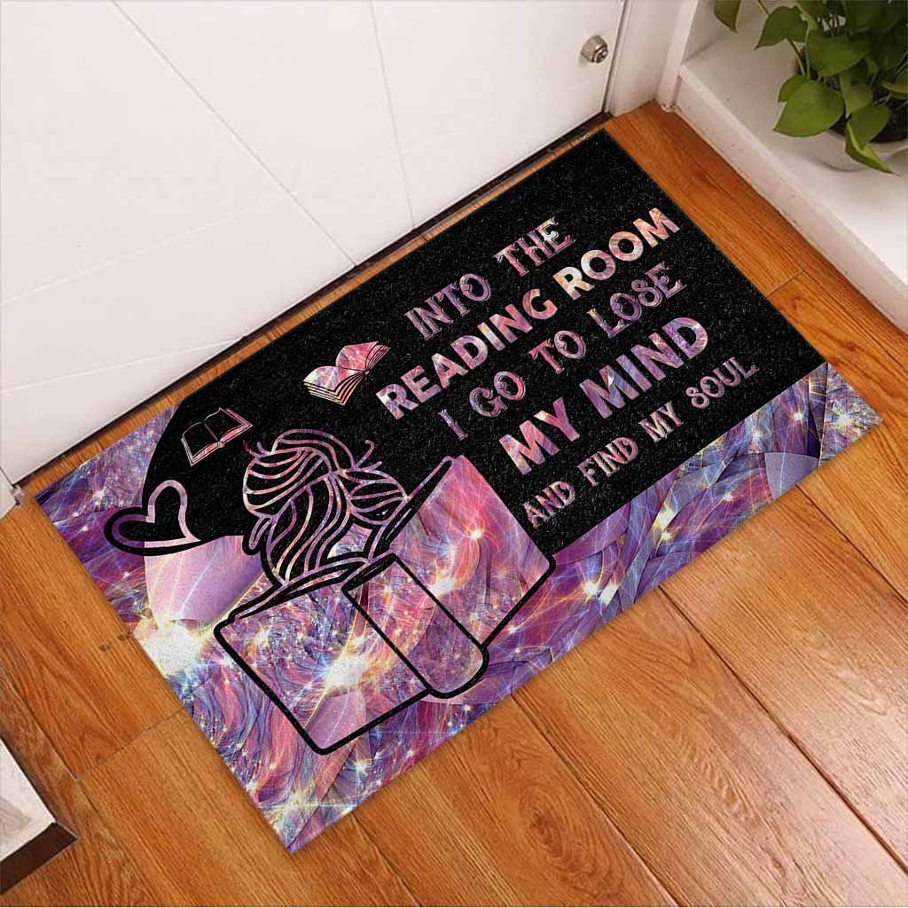 Into The Reading Room I Go - Book Doormat