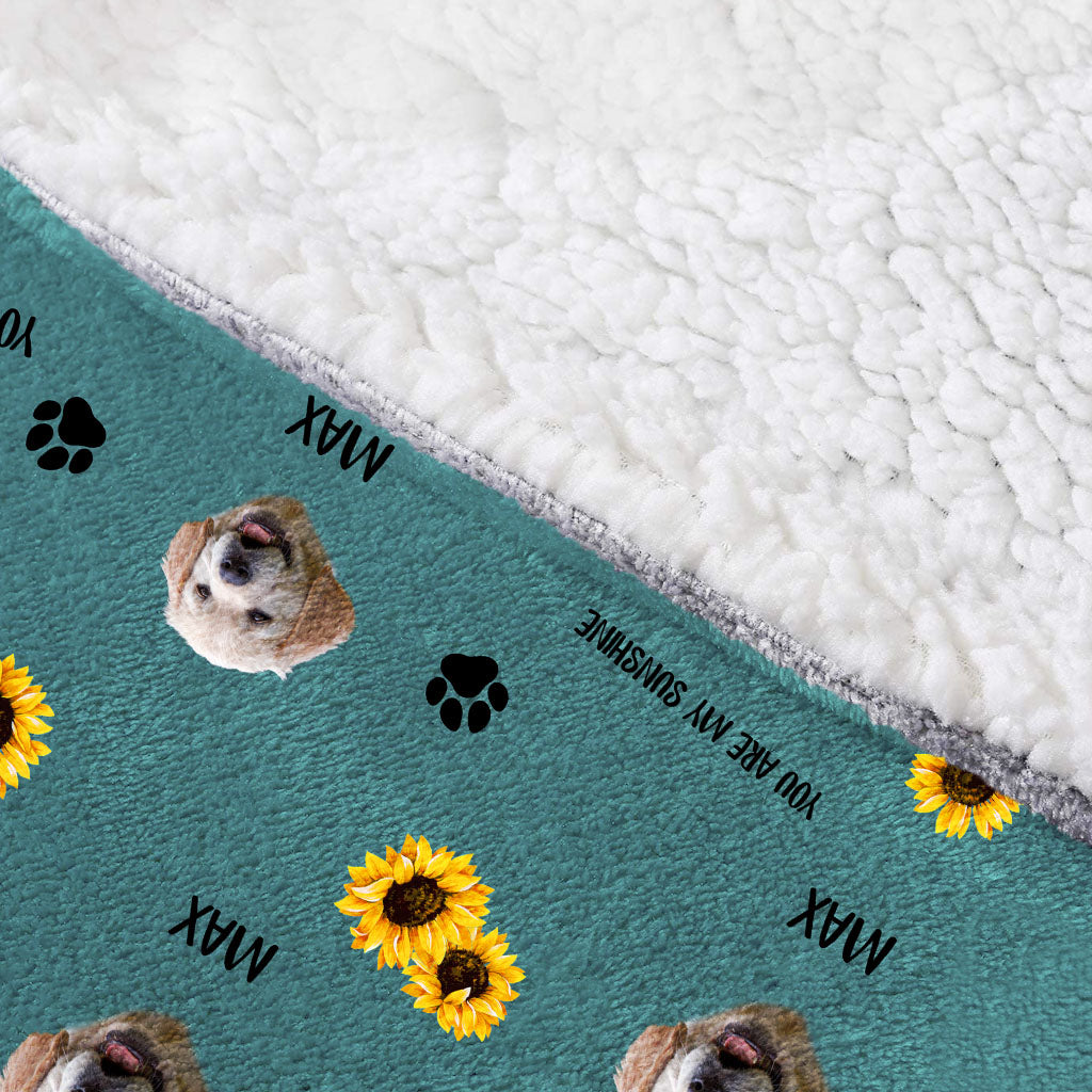 You Are My Sunshine - Dog gift for cat lover - Personalized Blanket Hoodie