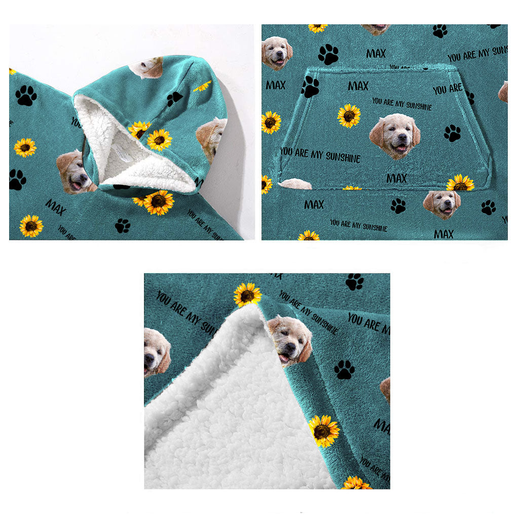 You Are My Sunshine - Dog gift for cat lover - Personalized Blanket Hoodie