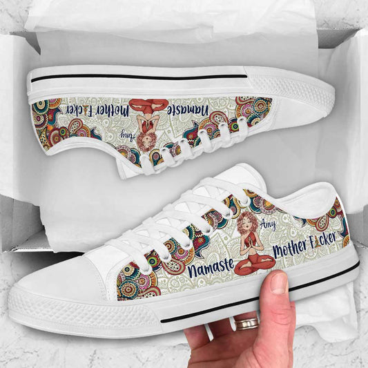 Namaster Mother Fcker - Personalized Yoga Low Top Shoes