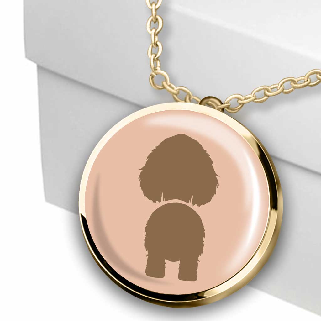 Best Dog Mom Ever - Personalized Mother's Day Dog Round Pendant Necklace