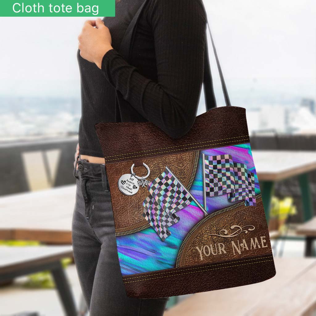 Racing Girl Personalized Tote Bag