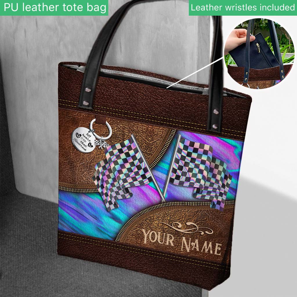 Racing Girl Personalized Tote Bag
