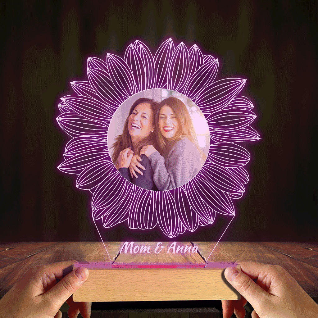 You Are My Sunshine - Gift for mom, grandma, sister, daughter, son, brother, grandpa, dad, wife, husband, friend - Personalized Shaped Plaque Light Base