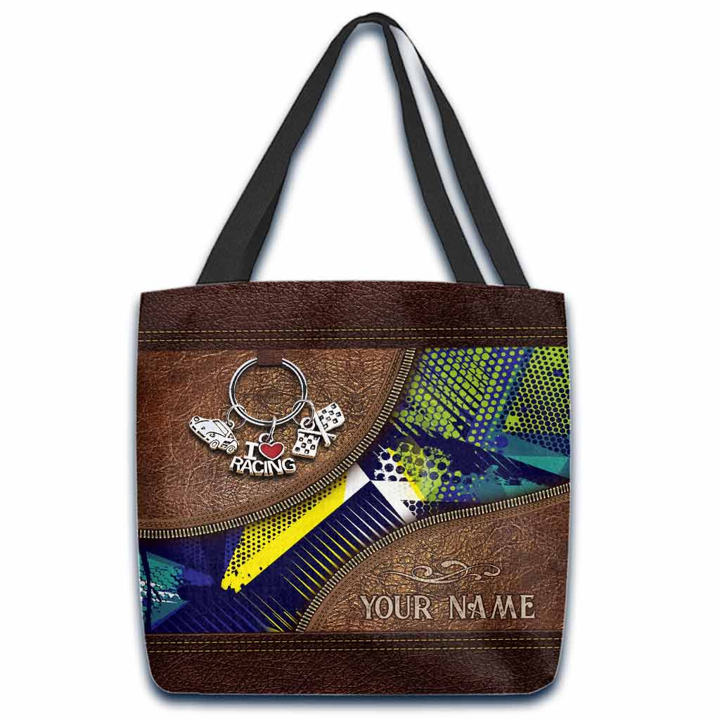 Racing Personalized Tote Bag