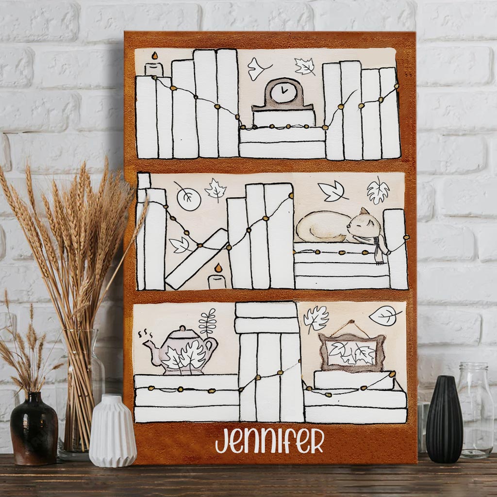 Four Seasons Reading Tracker - Personalized Book Canvas And Poster