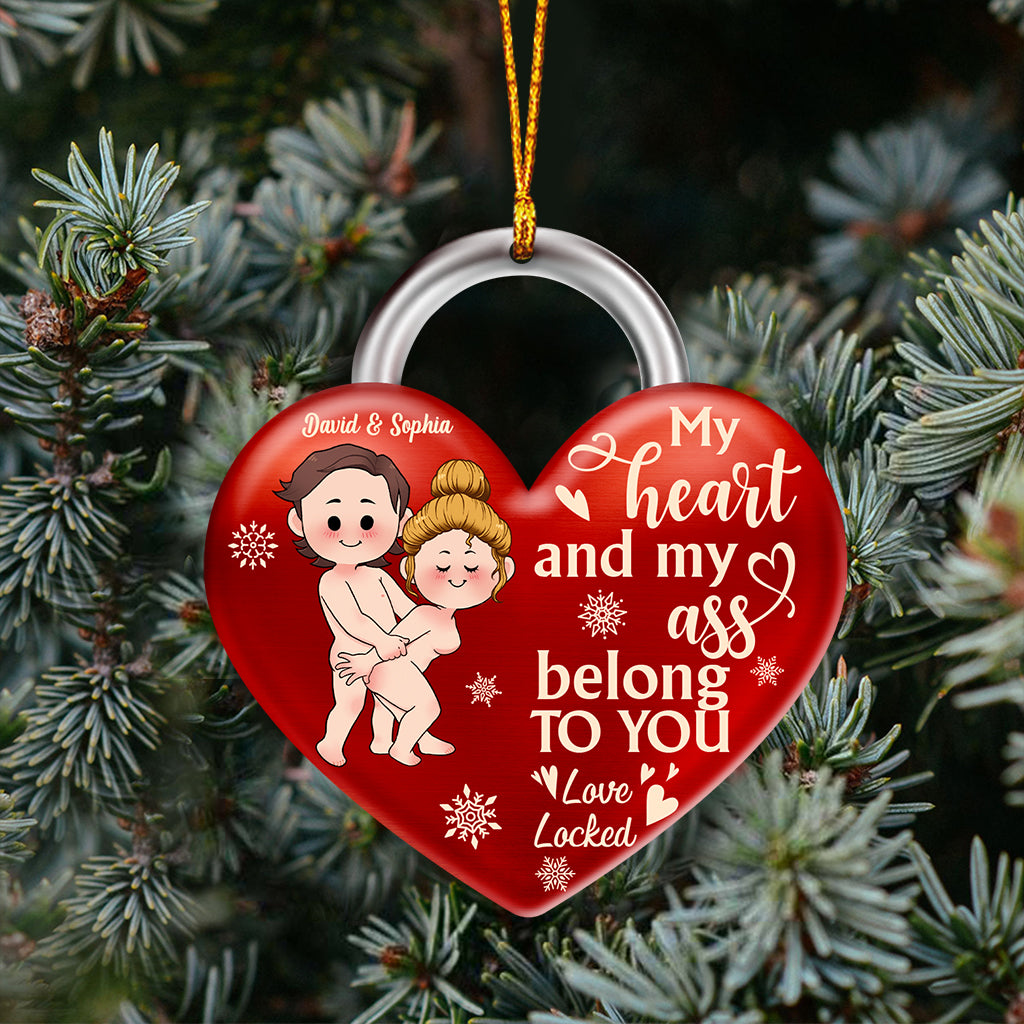 My Heart Belongs To You - Personalized Couple Ornament
