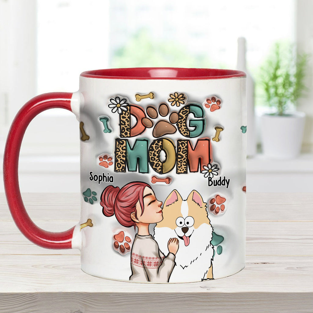 Aufblasbare Tasse mit Hunde- und Katzenmotiv – Geschenk für Hunde- und Katzenliebhaber – Personalisierte Tasse