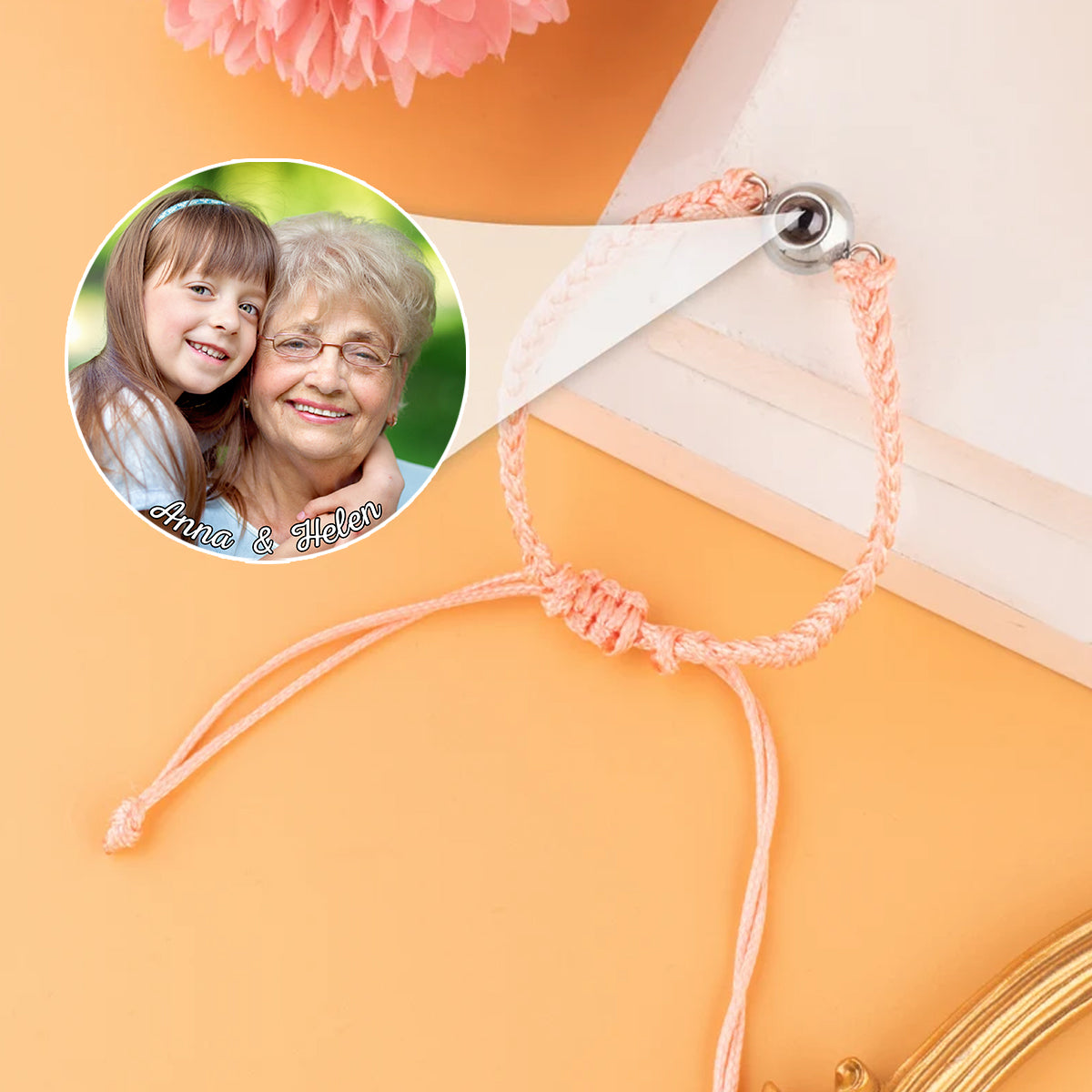 My Grandkids - Gift for grandma - Personalized Projection Bracelet