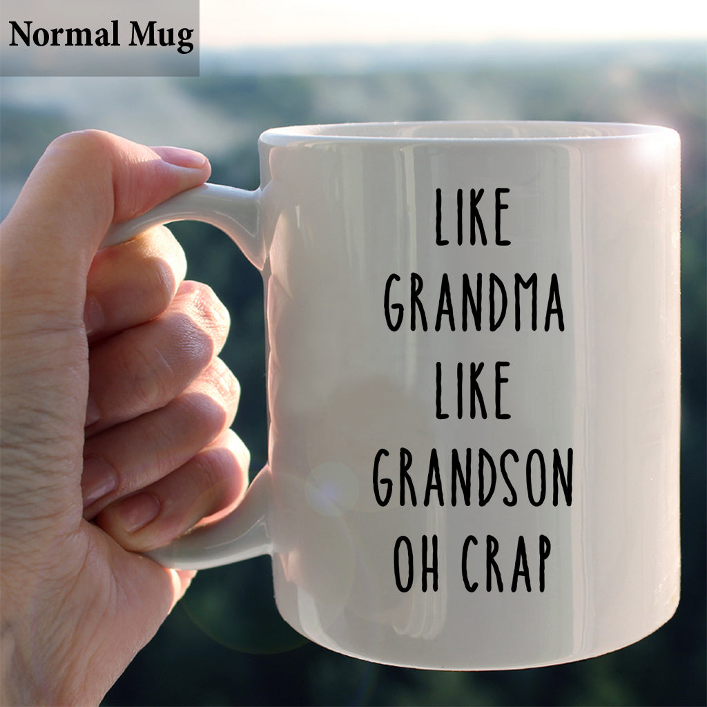 Telle mère, telle fille… Oh mince ! – Cadeau familial pour tante, maman, grand-mère – Mug personnalisé