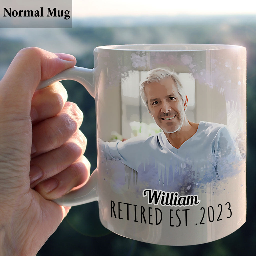 Wie nennt man eine Person? - Personalisierte Tasse für Rentner