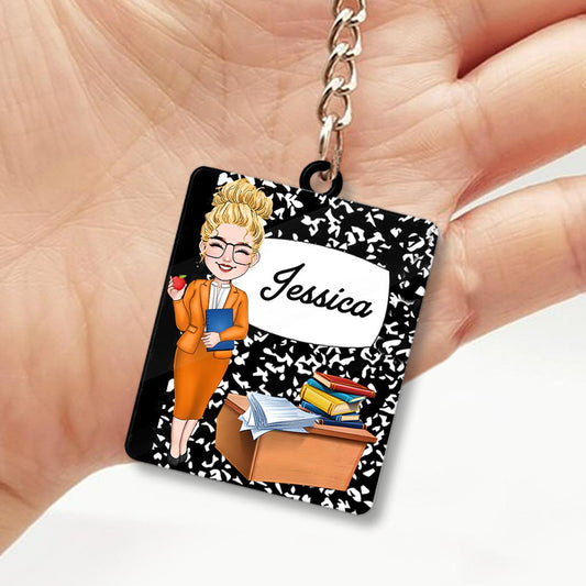 Santa's Favorite Teacher - Personalized Teacher Keychain
