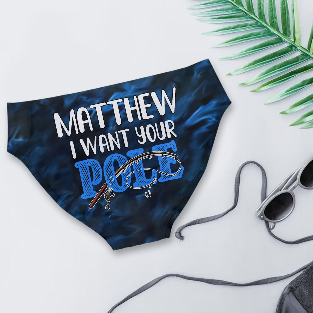 Ich will deine Angelrute – personalisierte Angel-Slips für Damen