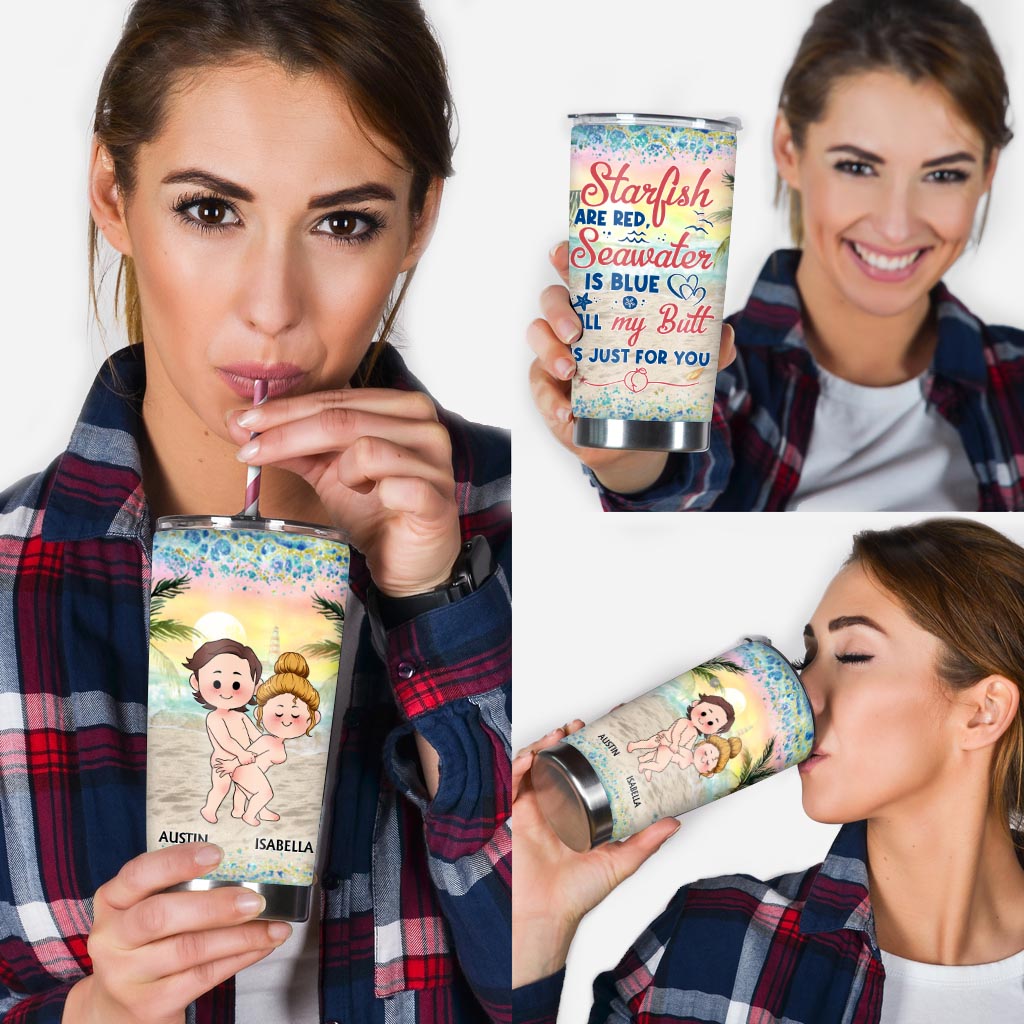 Just For You - Personalized Couple Tumbler