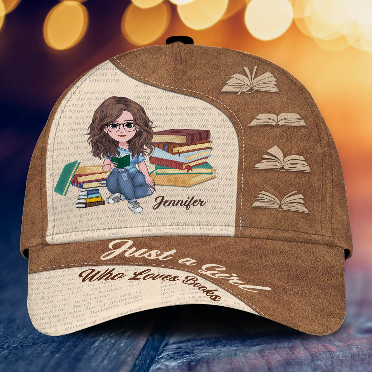 Just A Girl Who Loves Books - Personalized Book Classic Cap