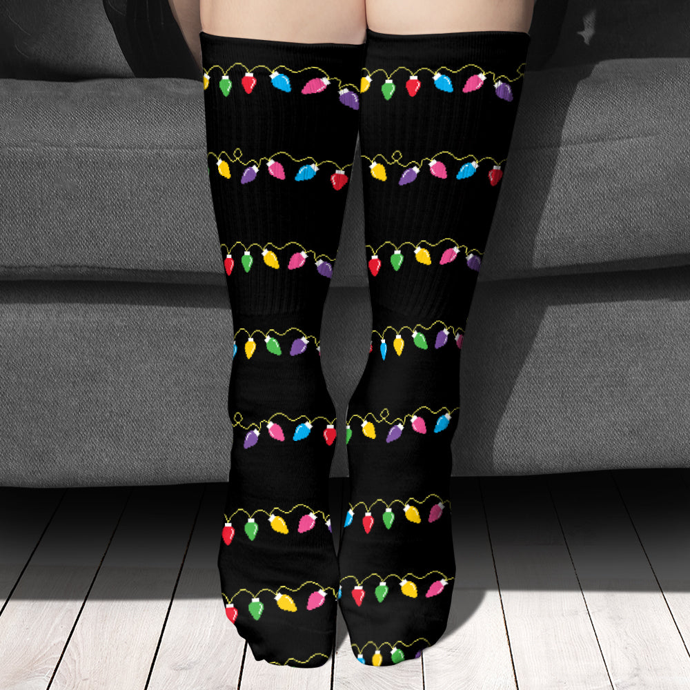 Chaussettes de Noël personnalisées pour regarder des films de Noël