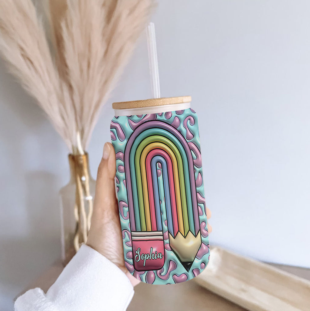 Vie d'enseignant - Verre à canette personnalisé pour enseignants