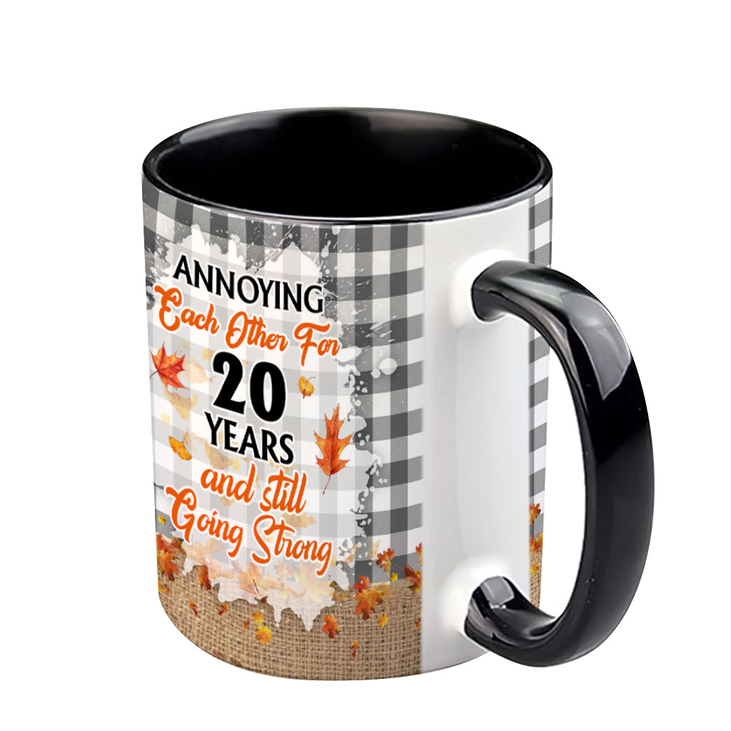 Annoying Each Other - Personalized Couple Accent Mug