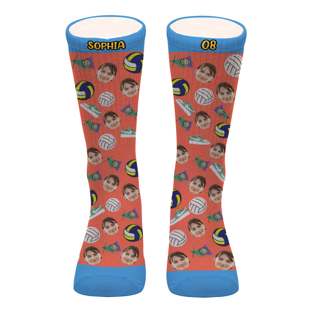 Je préférerais jouer au volley-ball - Chaussettes de volley-ball personnalisées