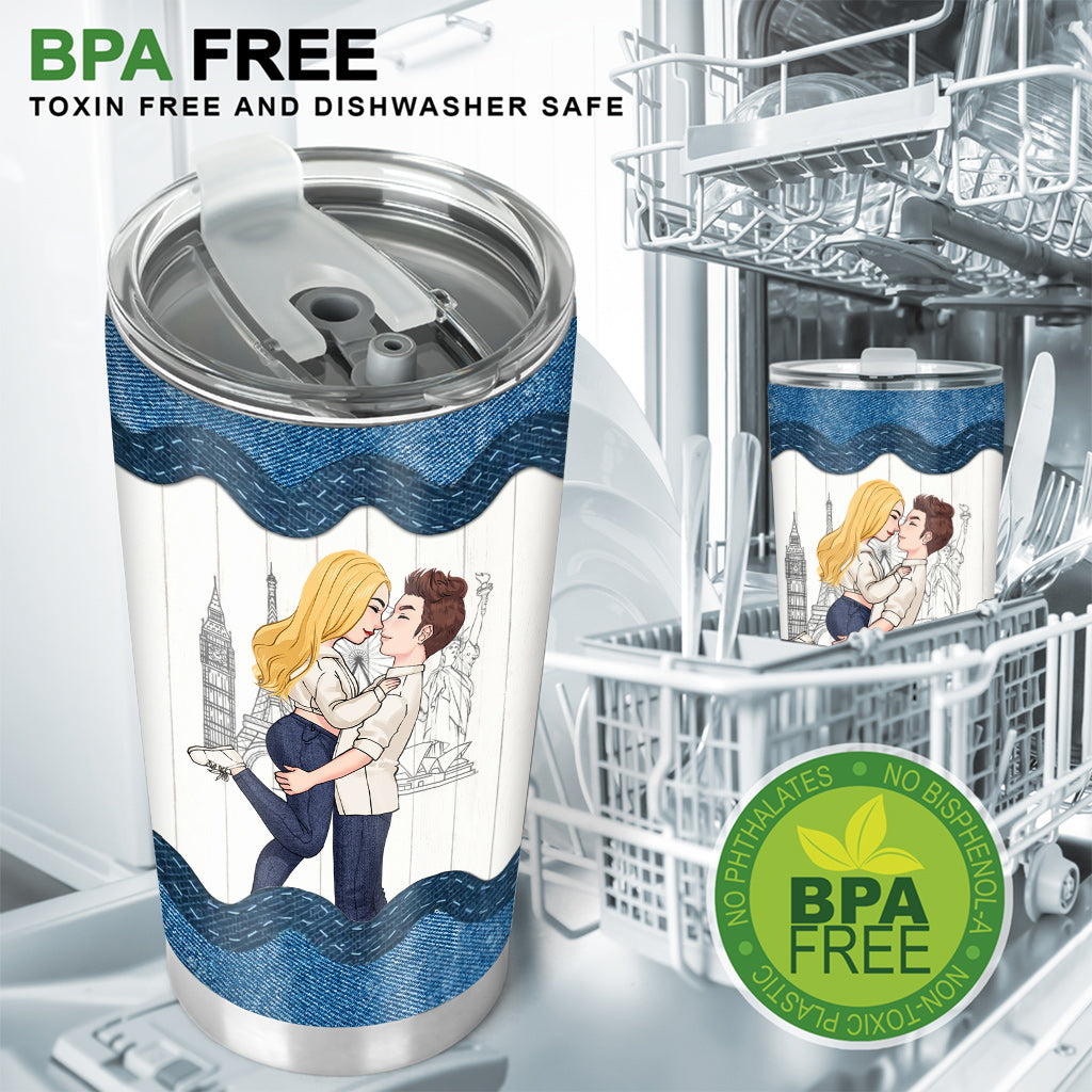 I Met You I Liked You I Love You - Personalized Couple Tumbler