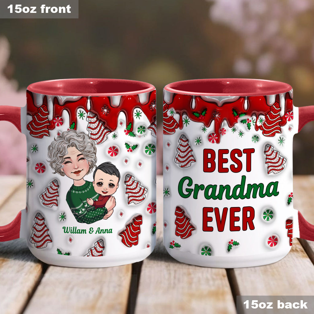 Meilleure grand-mère du monde - Cadeau pour grand-mère - Mug personnalisé