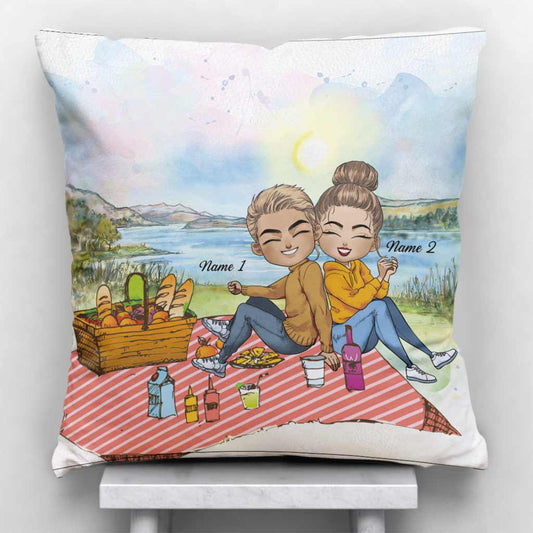 My Favourite Place - Personalized Couple Throw Pillow