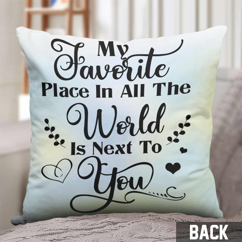 My Favourite Place - Personalized Couple Throw Pillow