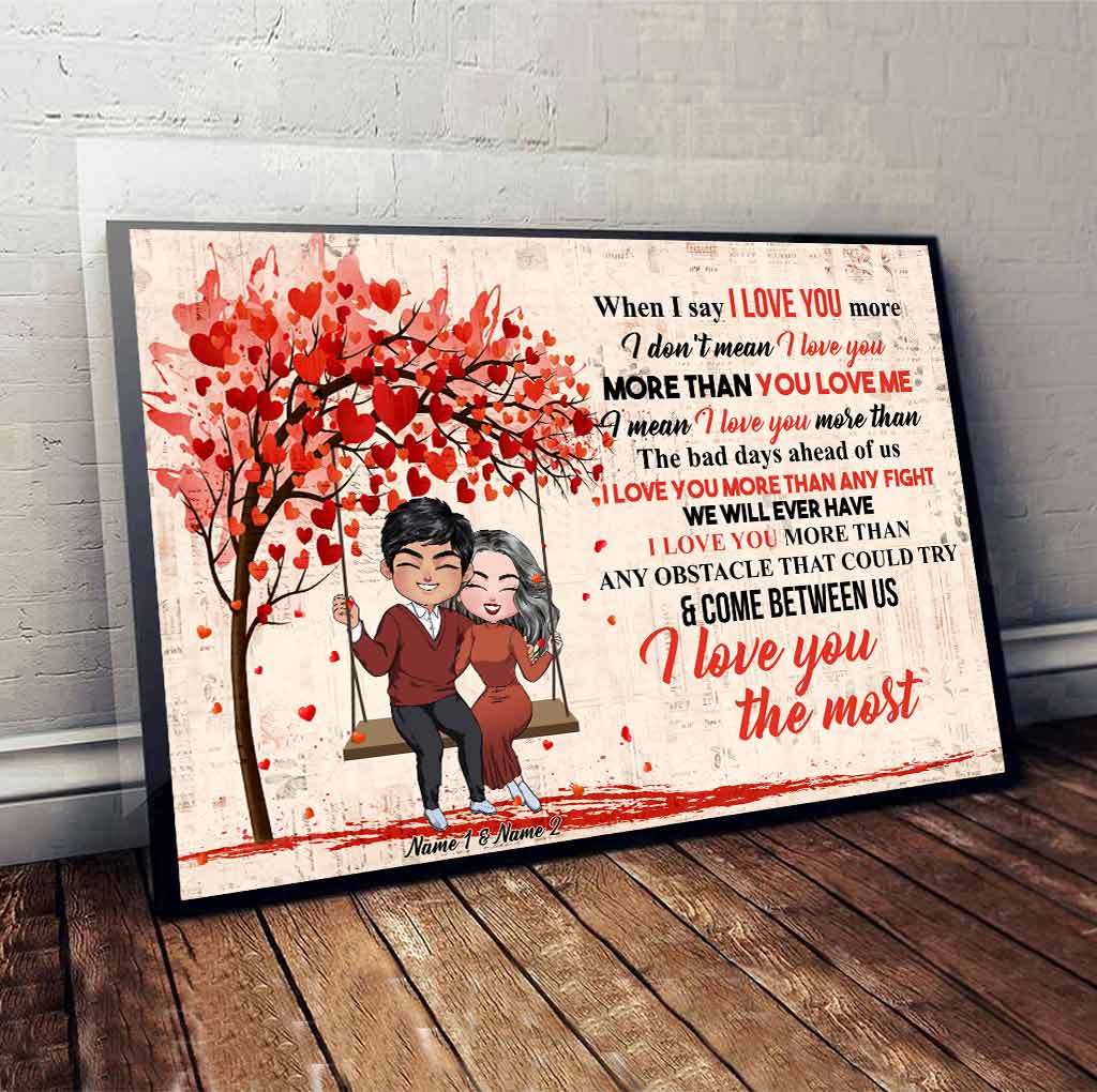 I Love You Most Couple - Personalized Poster