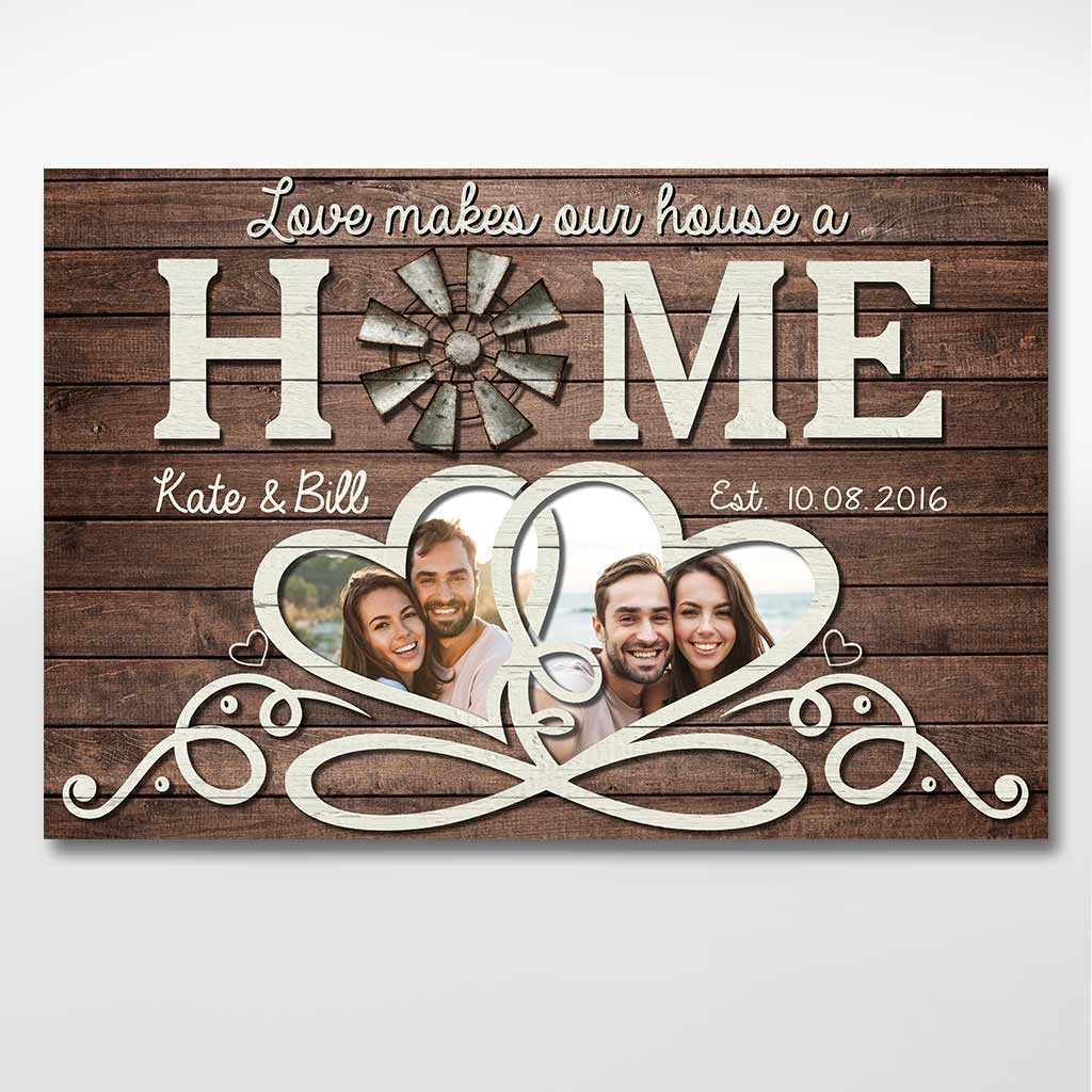 Love Make Our House A Home - Personalized Couple Poster