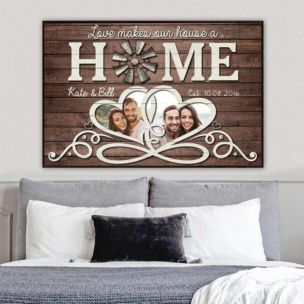 Love Make Our House A Home - Personalized Couple Poster